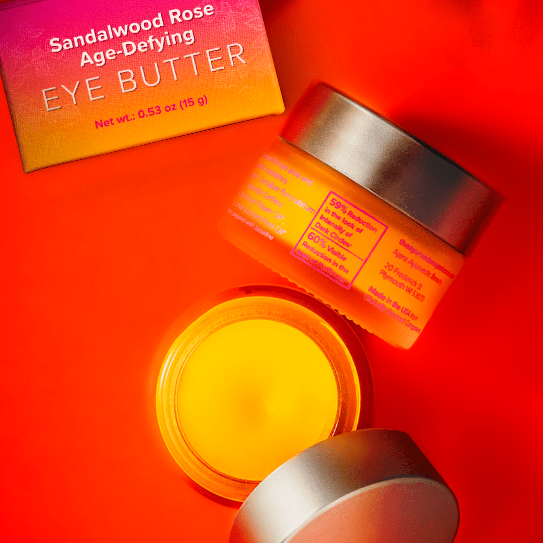 Ajara Sandalwood Rose Age Defying Night-Time Eye Butter - Along With Ghee, Sandalwood and Other Natural Ingredients Eye Care Ajara