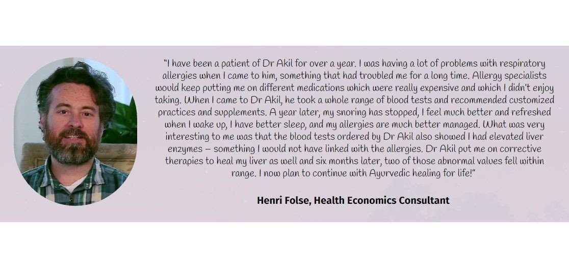 Ayurveda and Holistic Health - Dr. Akil Palanisamy Educational Course The Ayurveda Experience