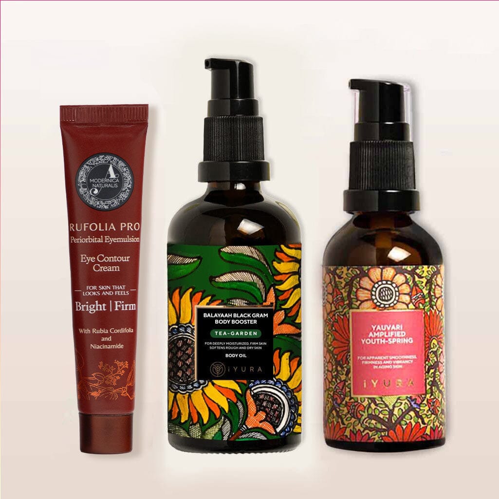 Bestsellers Bundle :- Perfect Bundle for Dry, Mature, Rough & Aging Skin with Pro Beauty set The Ayurveda Experience