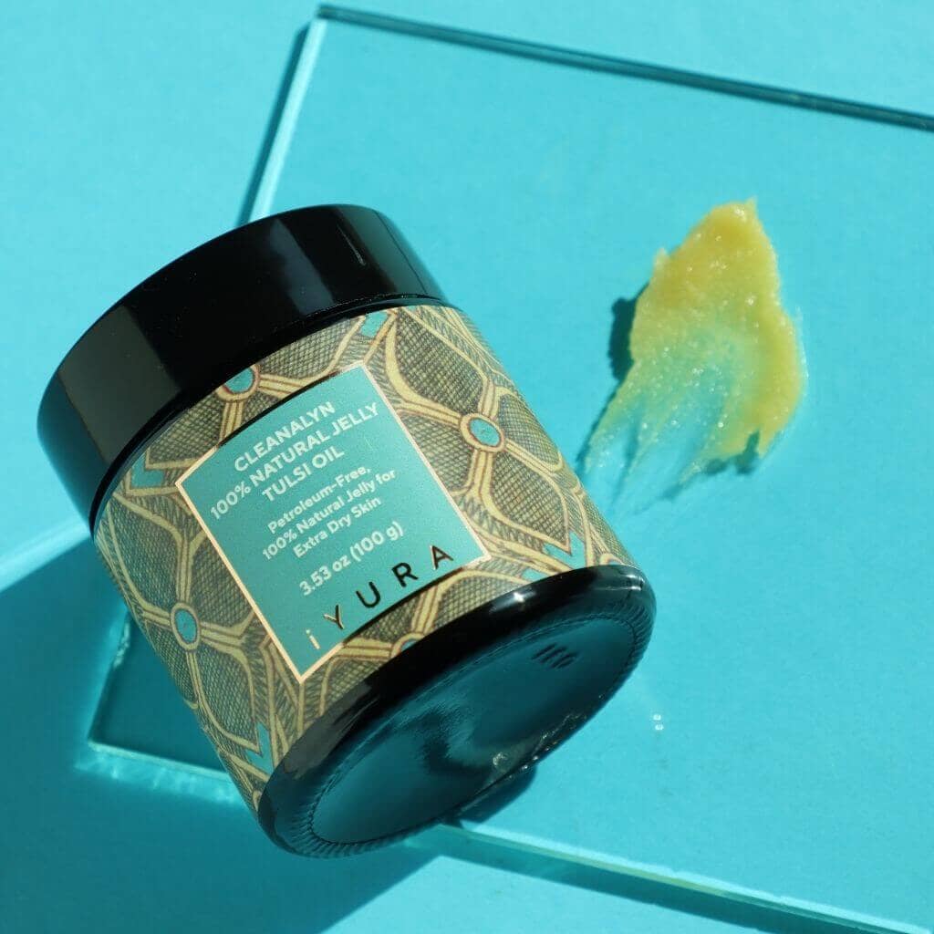 Bestselling PetroFree Jelly Duo: Cleanalyn Natural Jelly: Tulsi and Eucalyptus - For Excessively Dry Skin Natural Jelly iYURA