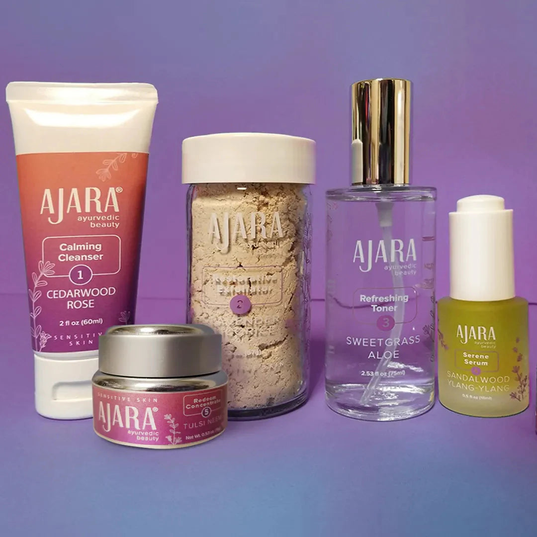Daily Face Care Kit for Sensitive or Combination Skin Beauty set Ajara