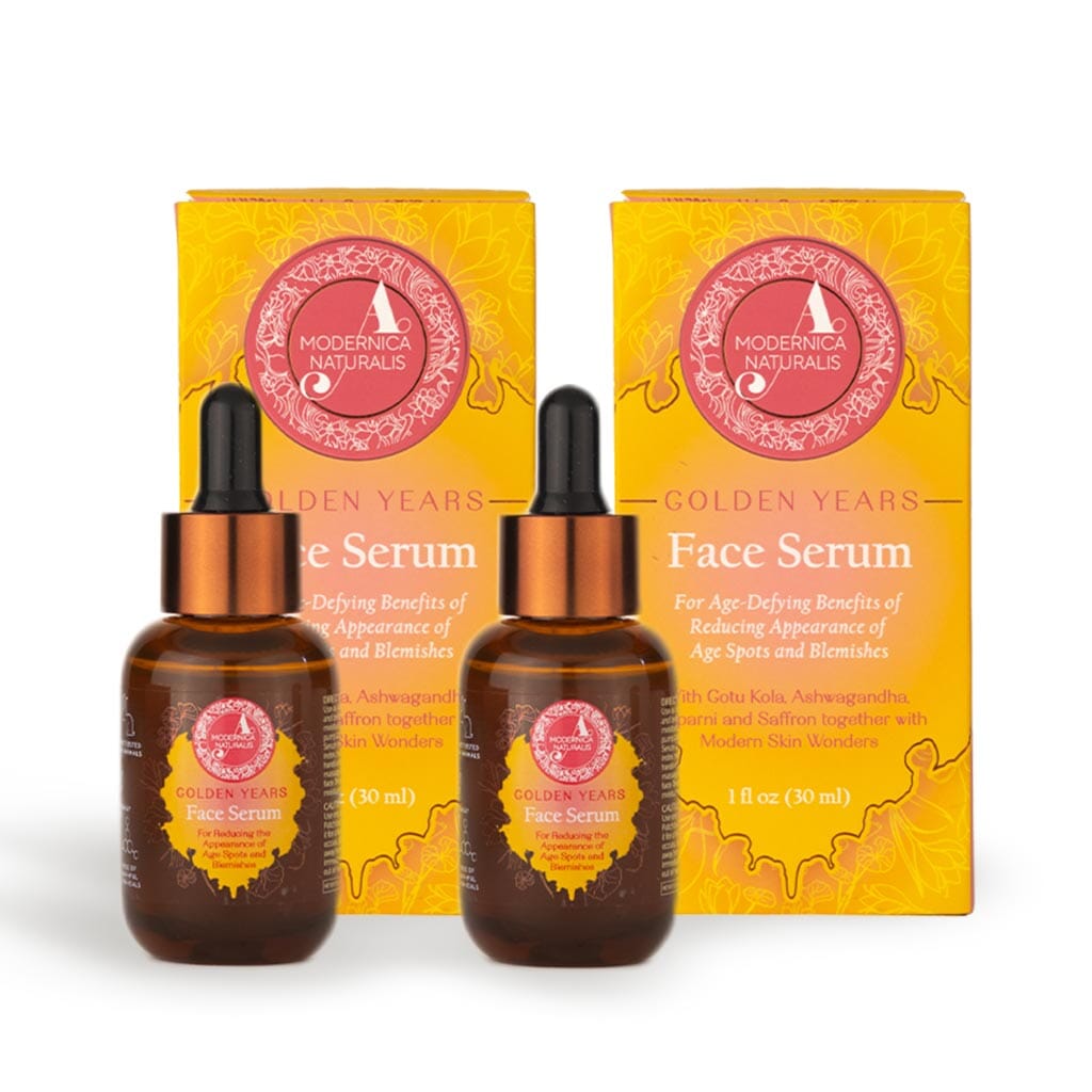 Golden Years: Face Serum For Age Spots, Clear Complexion and Unwrinkled-Appearance Face Serum A Modernica Naturalis 2 bottles of 1 fl oz (30 ml) at 10% OFF