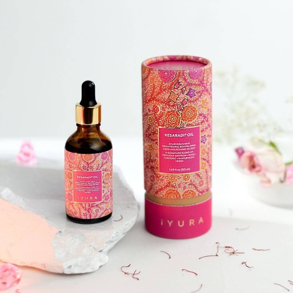 Kesaradi Oil - Face Oil Moisturizer for Dry Skin or Sensitive Skin - Natural Skincare for Glowing Skin Face oil iYURA
