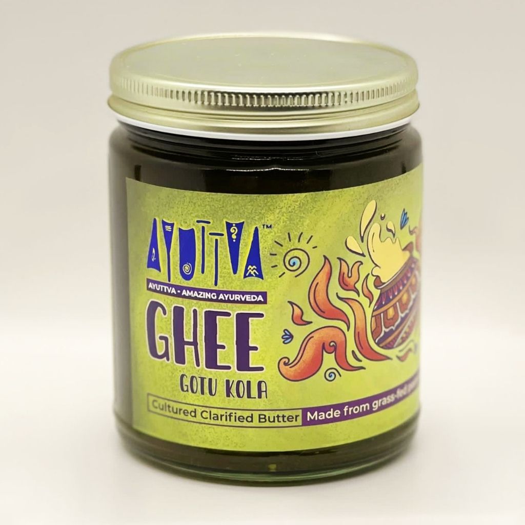 Pure Organic Ghee - Gotu Kola-Infused - A2 Grass-Fed Cow Ghee Ghee Ayuttva