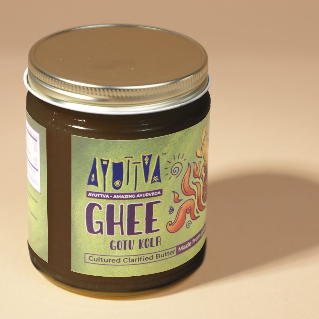 Pure Organic Ghee - Gotu Kola-Infused - A2 Grass-Fed Cow Ghee Ghee Ayuttva