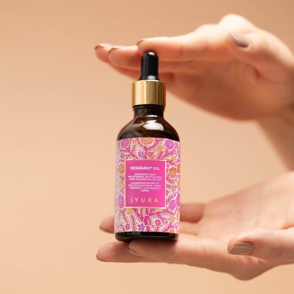 Saffron and Turmeric Body and Face Moisturizing Duo - Zafaloe Bright Moisture Hand and Body Lotion and Kesaradi Face Oil Beauty set A Modernica Naturalis