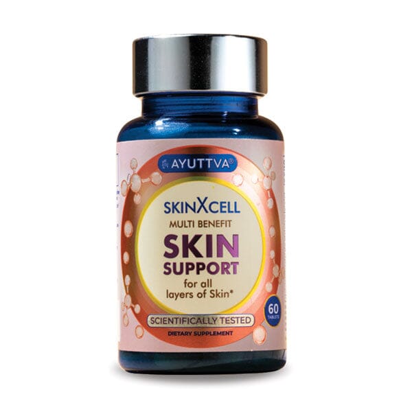 SkinXcell - Multi Benefit Skin Support For ALL Layers | VEGAN Collagen Booster Supplements Ayuttva