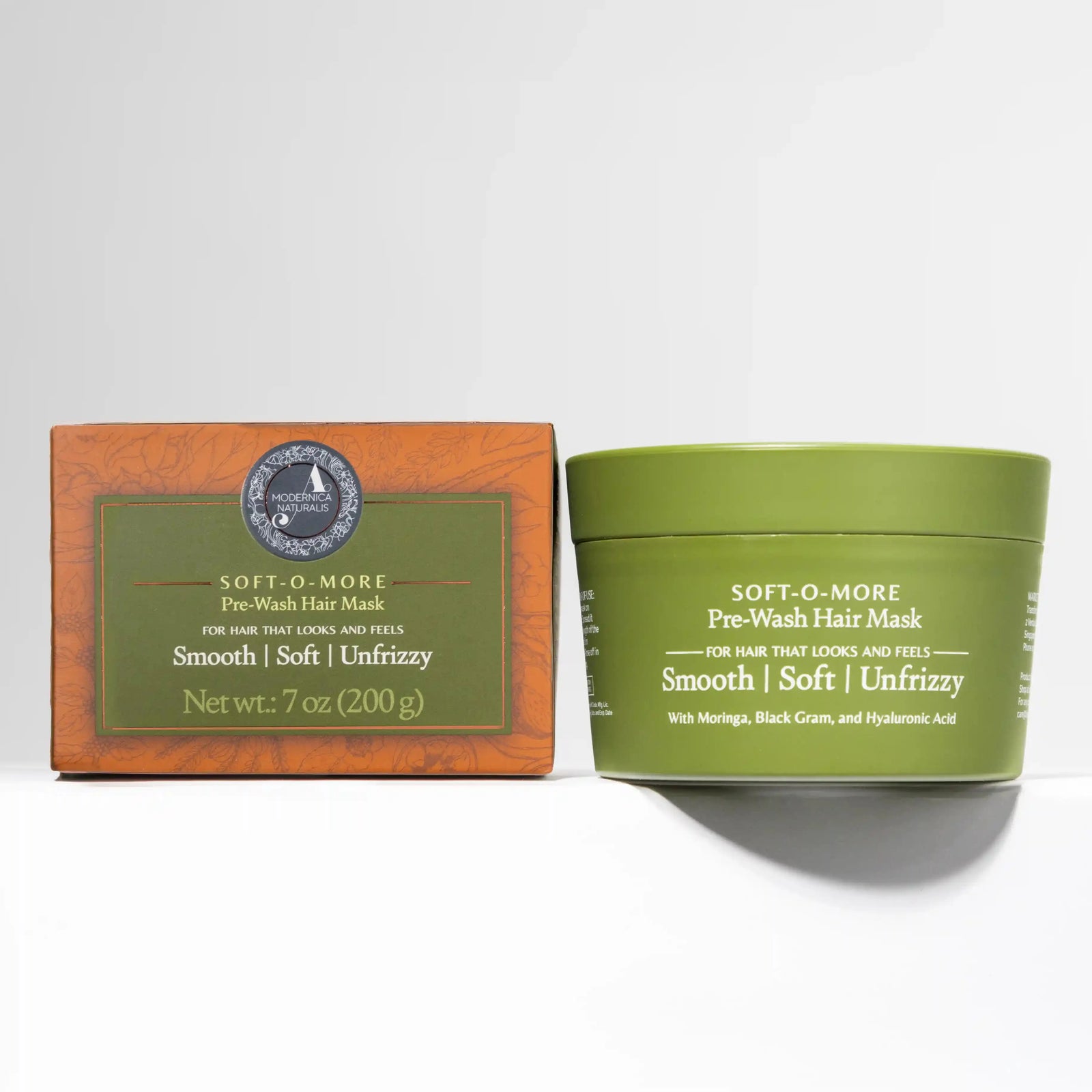 Soft-O-More Pre-Wash Hair Mask – Smooths, Softens, and Unfrizzes the look of Dry, Dull, Aging Hair – Revolutionary Formula with Moringa and Black Gram – Best Pre-Shampoo Hair Mask For Mature Hair Hair Mask A Modernica Naturalis