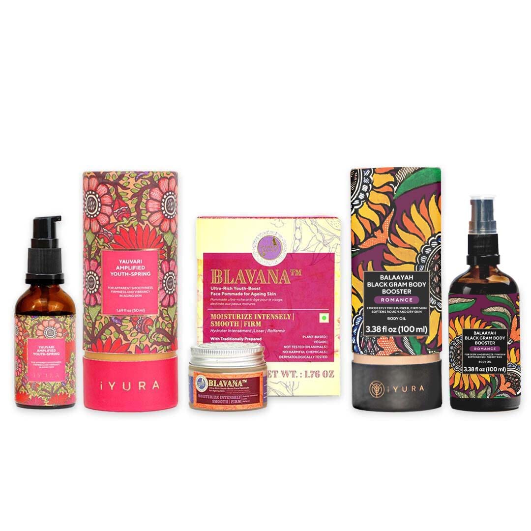 The Ayurveda Experience Black Gram Edit | Face and Body Trio with the Power of Black Gram | Skin Care The Ayurveda Experience