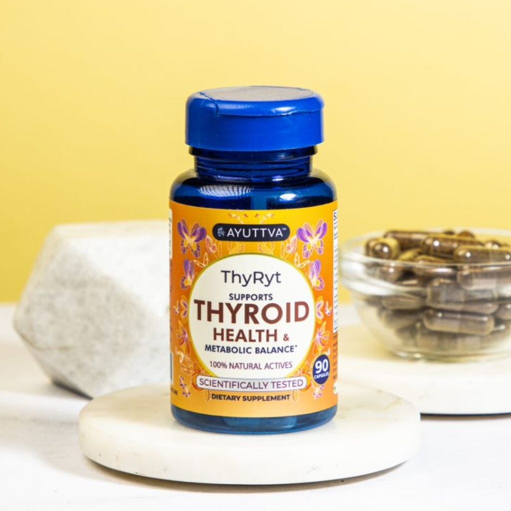 ThyRyt - Scientifically Tested Supplement for Supporting Thyroid Health and Metabolic Balance Supplements Ayuttva