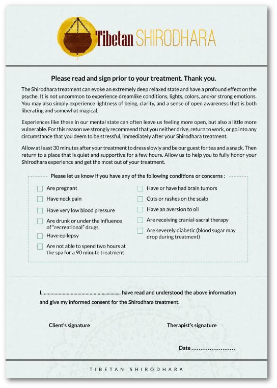 Tibetan Shirodhara Platinum Educational Course Experience Ayurveda