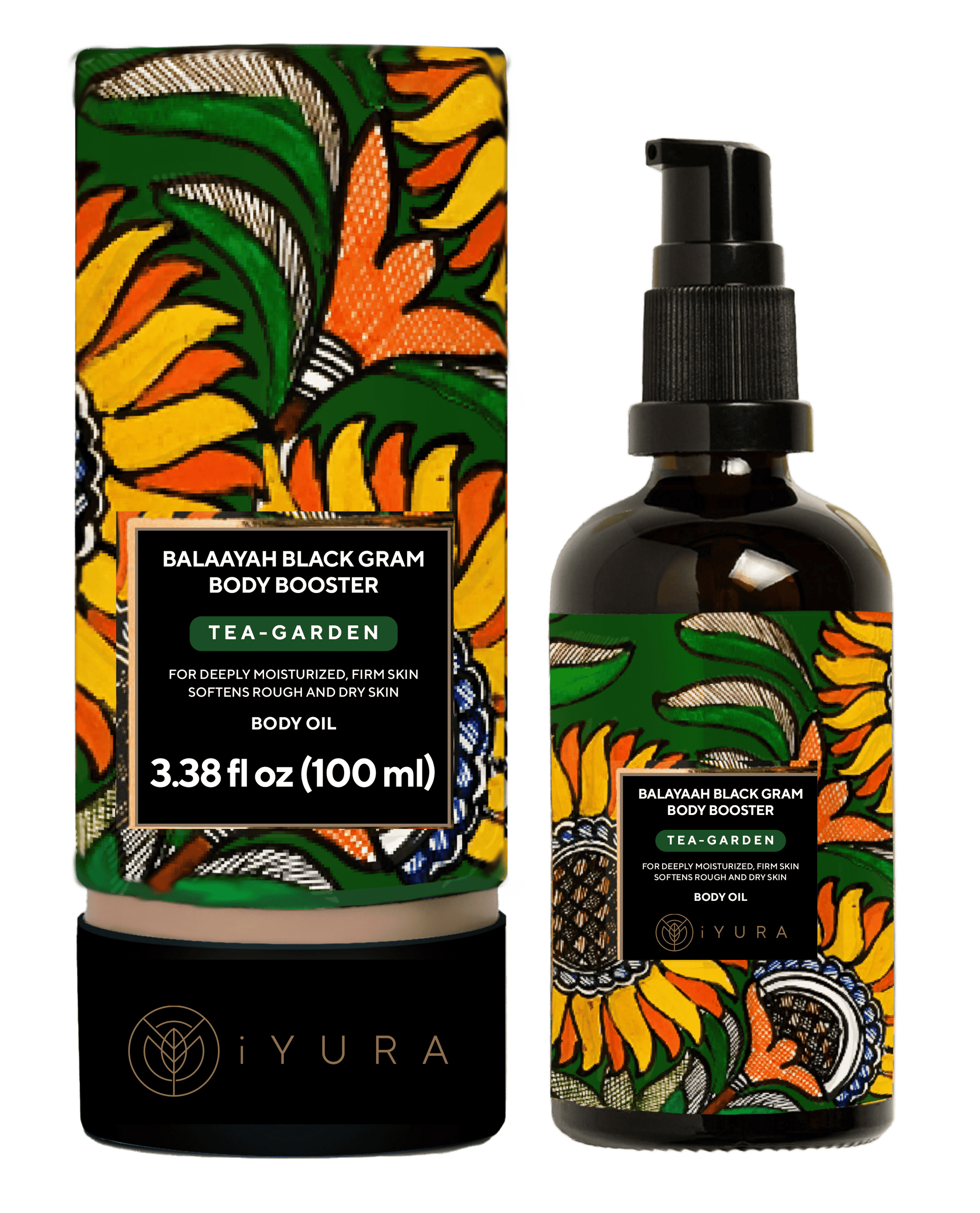Balaayah Black Gram Body Booster - Tea-Garden Blend - For Mature, Dry, Aging Skin Body Oil iYURA 
