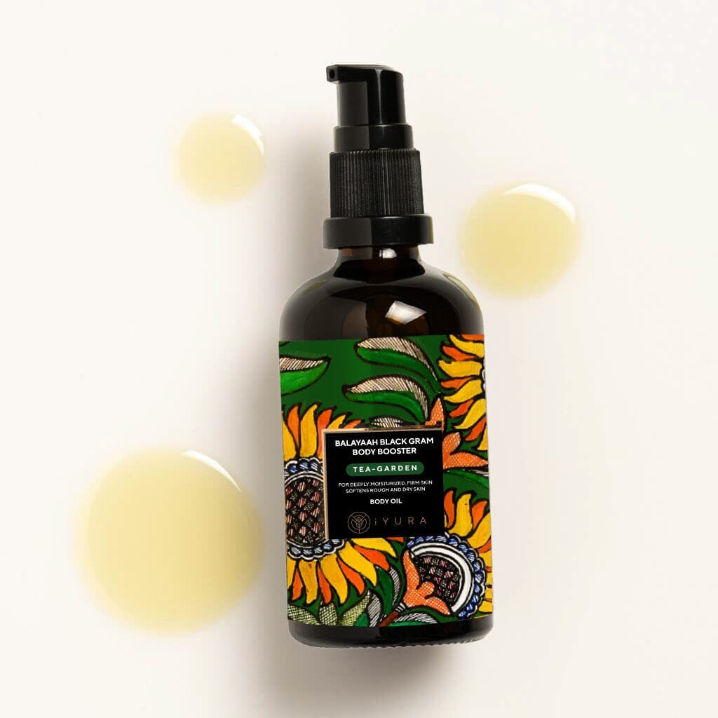 Black Gram Face &amp; Body Duo With Tea-Garden Blend - Best Ayurvedic Moisturizers for Dry Skin Beauty set iYURA 