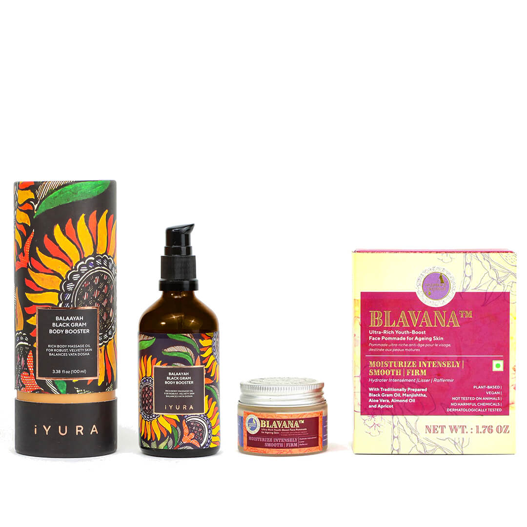 Black Gram Face Firming Cream and Moisturizing Body Oil Set Lotion &amp; Moisturizer A. Modernica Naturalis 