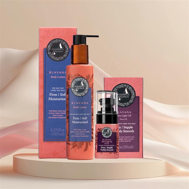 Blavana Black Gram Face & Body Duo Lotion & Moisturizer A Modernica Naturalis 