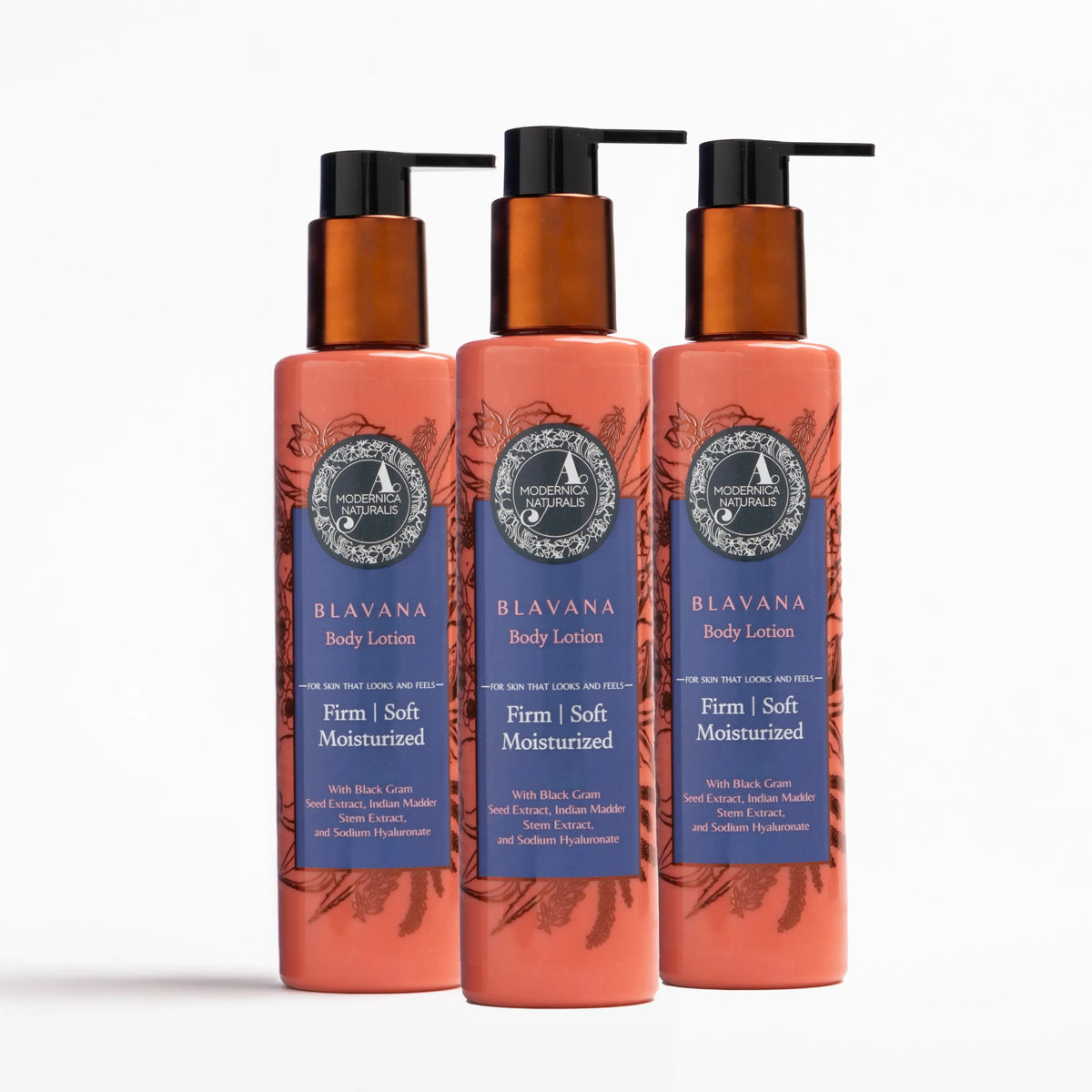 Blavana Body Lotion – Firms the Look of Saggy Skin on Arms and Legs - Pack of 3 Lotion &amp; Moisturizer A Modernica Naturalis 
