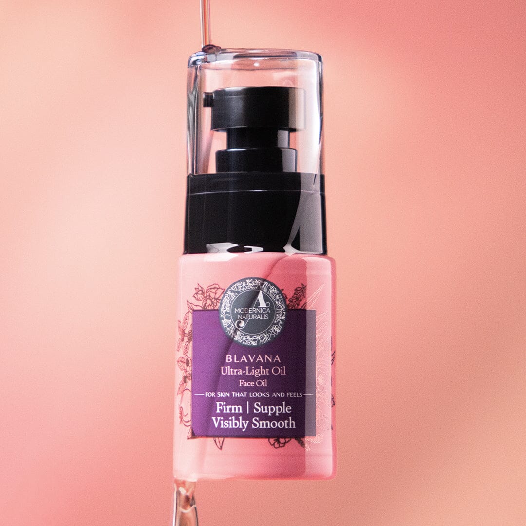Blavana Ultra-Light Face Oil – Moisturizes, Softens, Firms Dry, Aging, Crepey Skin - Revolutionary Formula with Black Gram – Best Face Oil for Firm, Supple and Smooth Looking Skin – With Clinically Tested Ingredients - Pack of 2 Face oil A Modernica Naturalis 