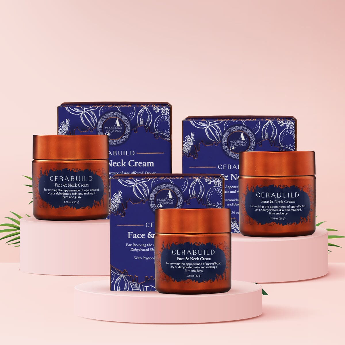 Cerabuild Face and Neck Cream - Restore Your Natural Bouncy and Plump Appearance - Pack of 3 Lotion &amp; Moisturizer A Modernica Naturalis 