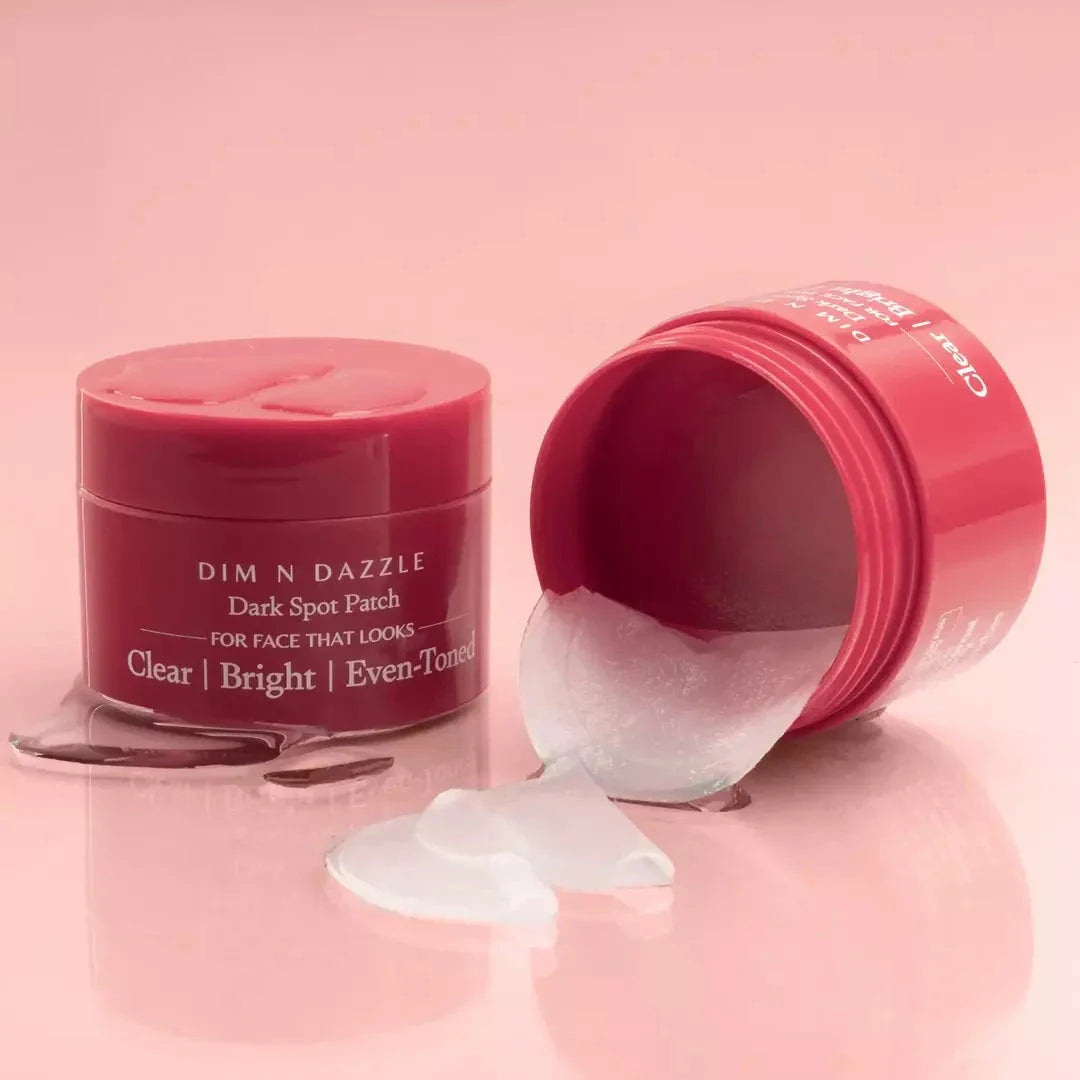 Dim N Dazzle Dark Spot Patch – Even-Tones and Brightens the look of Dark spots, Dry, Patchy Skin - Powered with East Indian Globe Thistle &amp; Arjun Tree Bark– Best Dark Spot Patch for Crystal-Clear Complexion The Ayurveda Experience 