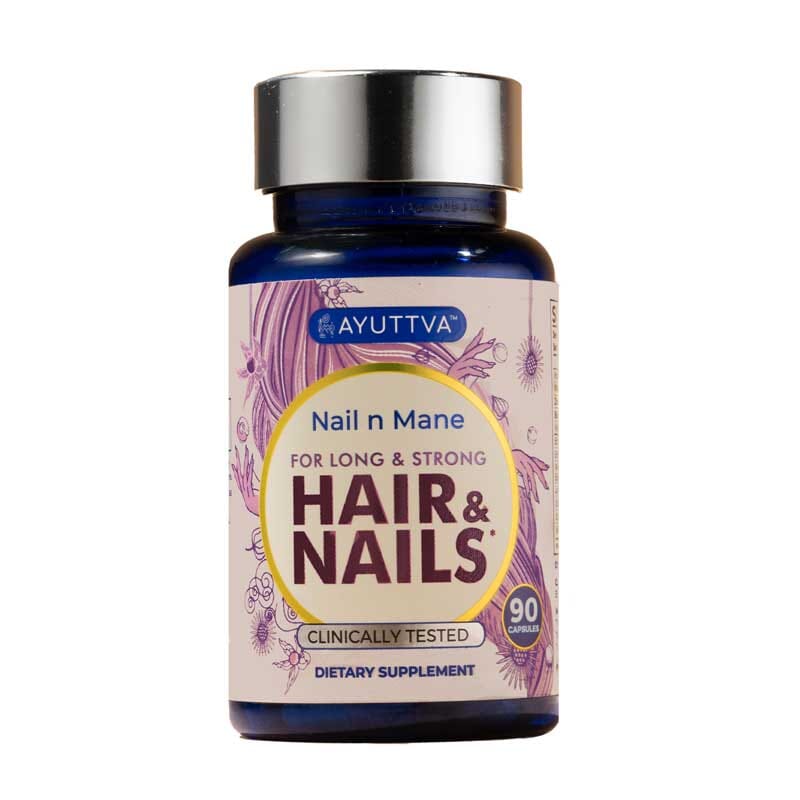 Nail n Mane - Ayurvedic Supplement for Healthy, Strong and Lustrous Hair and Nails Supplements Ayuttva 