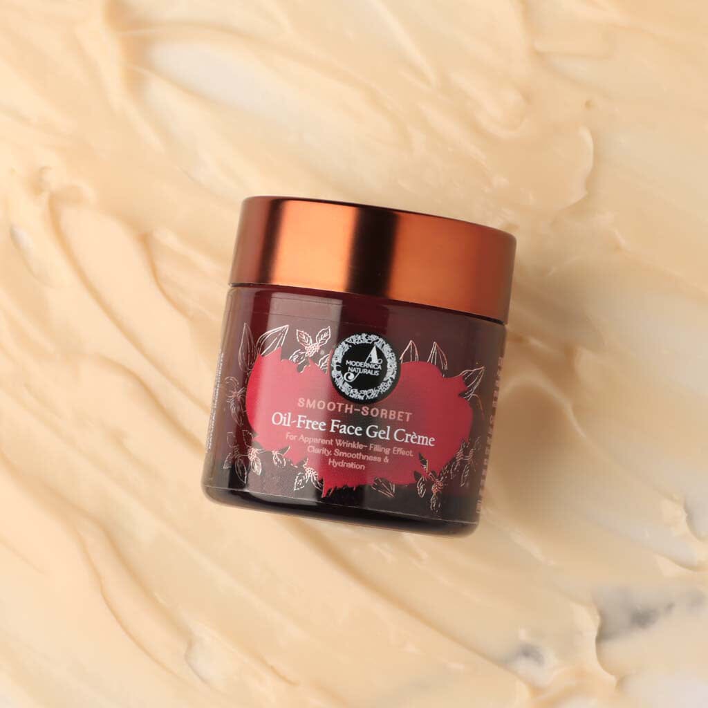 Smooth-Sorbet | Oil-Free Face Gel Crème | For Apparent Wrinkle-Filling Effect, Clarity, Smoothness &amp; Hydration Lotion &amp; Moisturizer A Modernica Naturalis 