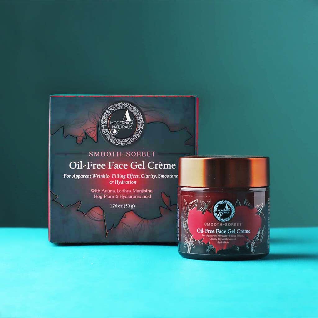 Smooth-Sorbet : Oil-Free Face Gel Crème | For Apparent Wrinkle-Filling Effect, Clarity, Smoothness &amp; Hydration Lotion &amp; Moisturizer A Modernica Naturalis 